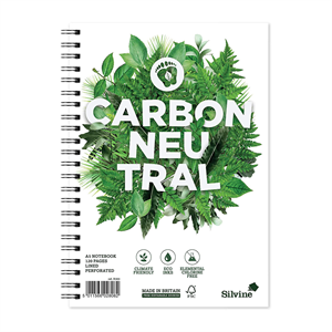 Silvine Carbon Neutral Premium Lined Wirebound Notebook
